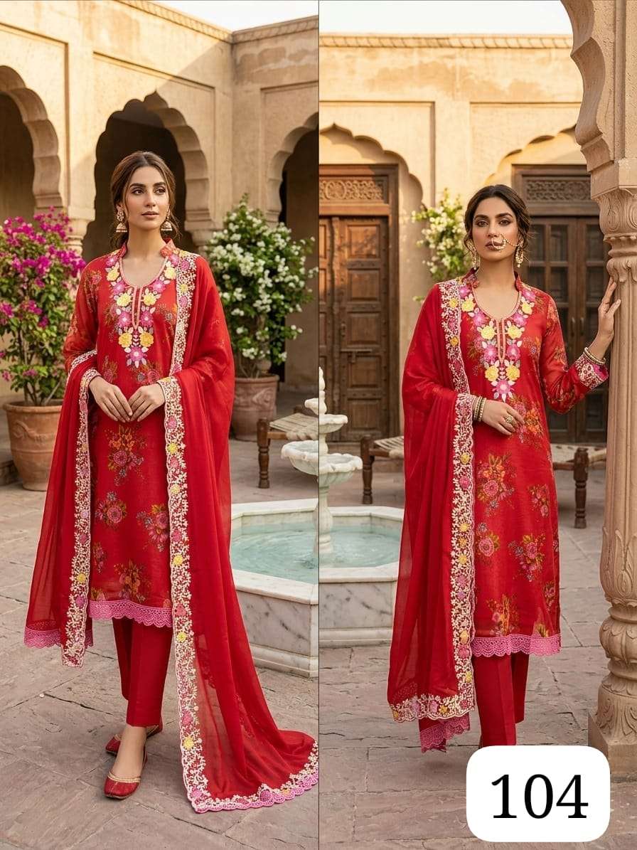 PURPLE CREATION NAZIA SANTOON INNER & BOTTOM FABRIC SUIT WHOLESALER SURAT BRAND